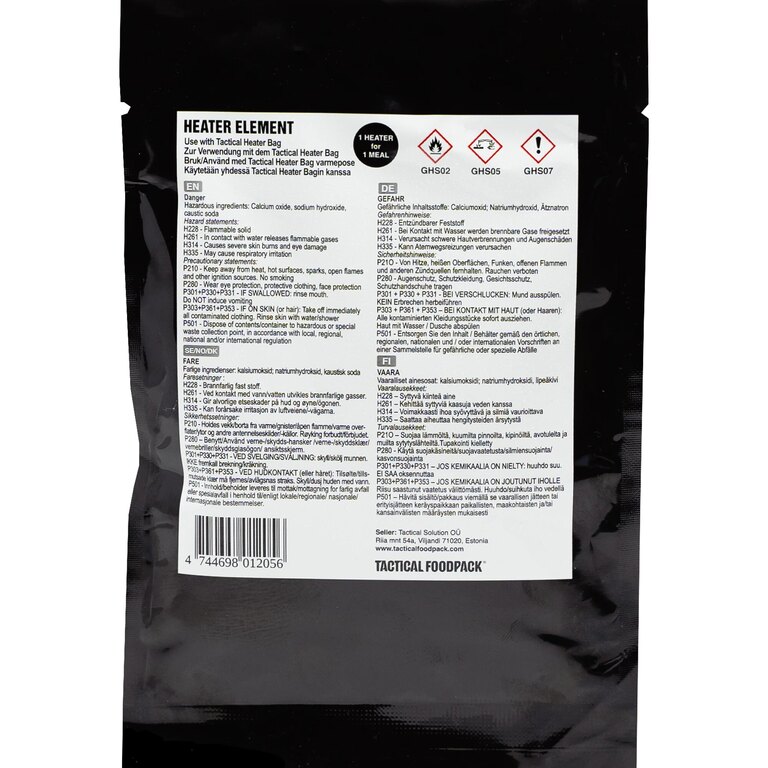 Samoogrzewająca kapsuła Heater Element Tactical Foodpack®