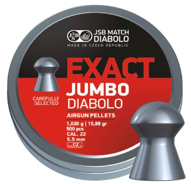 Śrut Exact Jumbo 5.5 mm JSB® / 500 sztuk