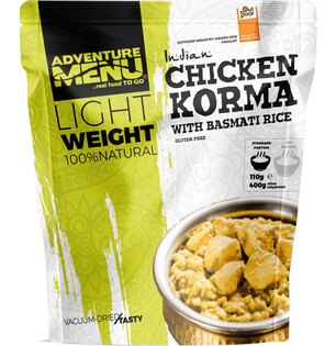 Suszone jedzenie Kurczak Korma z ryżem basmati Adventure Menu®