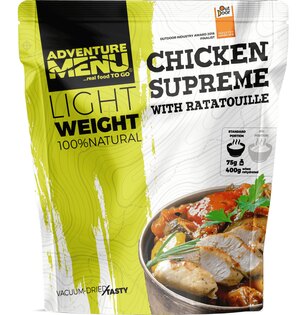 Suszone jedzenie Kurczak supreme z ratatouille Adventure Menu®