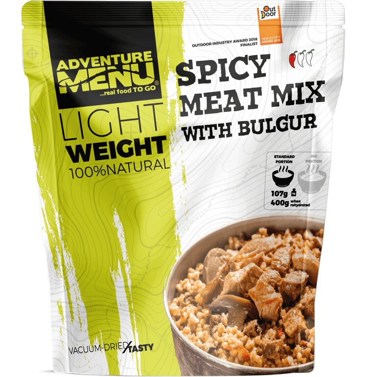 Suszone jedzenie Pikantny kociołek z bulgurem Adventure Menu®
