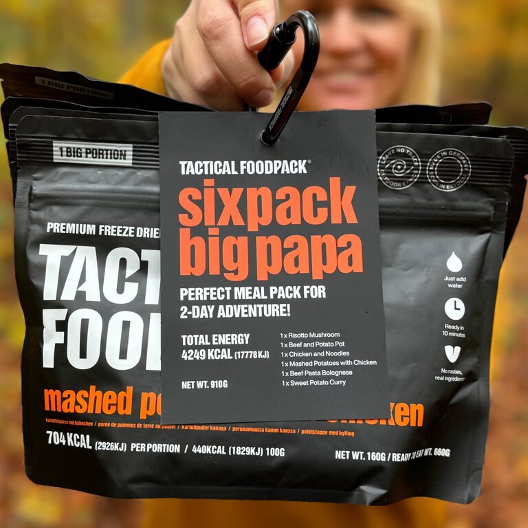 Suszone jedzenie Sixpack Big Papa Tactical Foodpack®