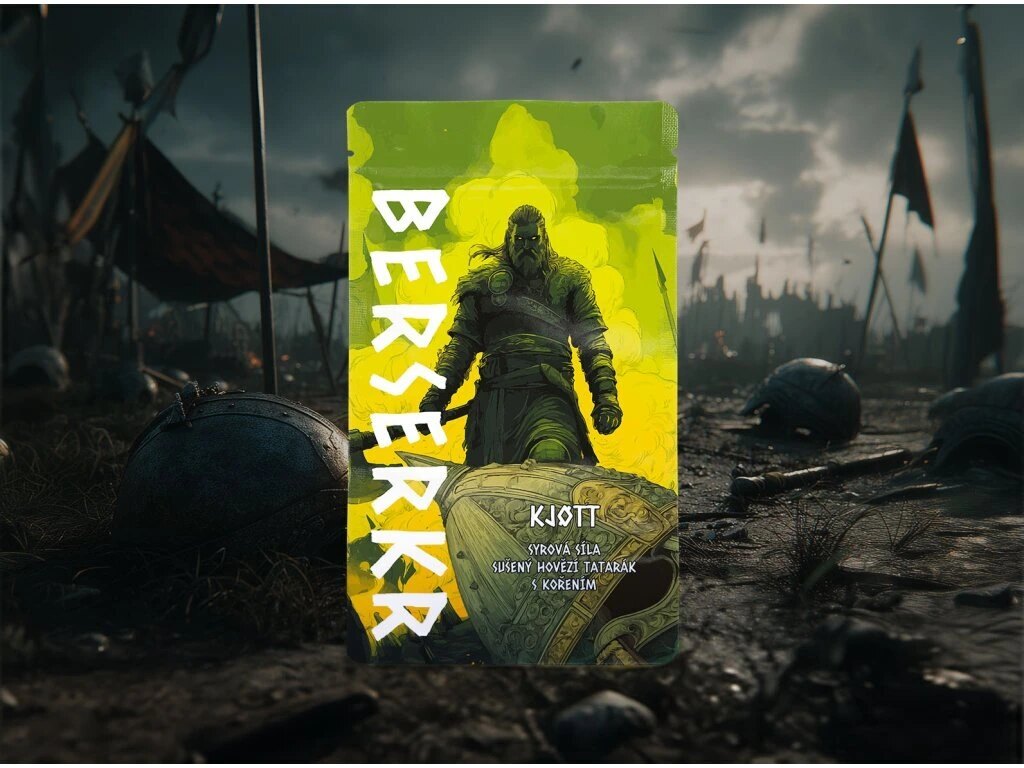 Suszone mięso wołowe / jerky KJOTT - Suszony tatar Berserker®