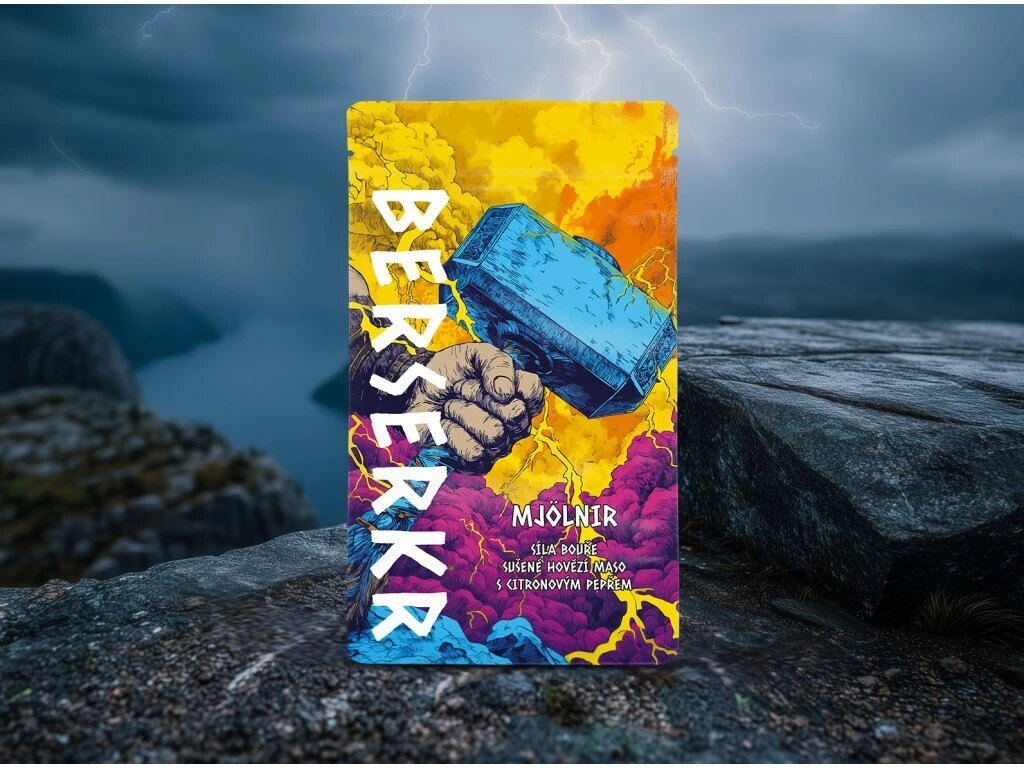 Suszone mięso wołowe / jerky MJOLNIR - Cytrynowy pieprz Berserker®