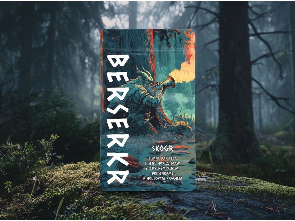 Suszone mięso wołowe / jerky SKOGR - Leśna mieszanka przypraw Berserker®