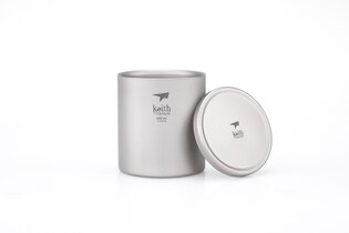 Tytanowy kubek termiczny z pokrywką Keith® 300 ml