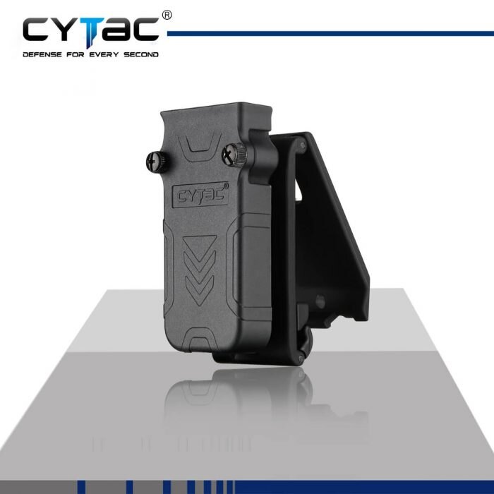 Uniwersalna kabura na magazynek z klipsem na pasek Cytac® 9 mm, .40 i .45 - czarna