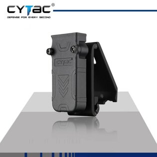 Uniwersalna kabura na magazynek z klipsem na pasek Cytac® 9 mm, .40 i .45 - czarna