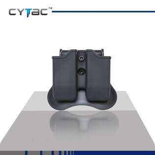 Uniwersalne podwójne etui na magazynek pistoletowy Cytac® - czarne