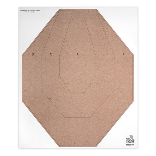 Wodoodporny strzelecki cel IPSC Modestone® / 10 szt.