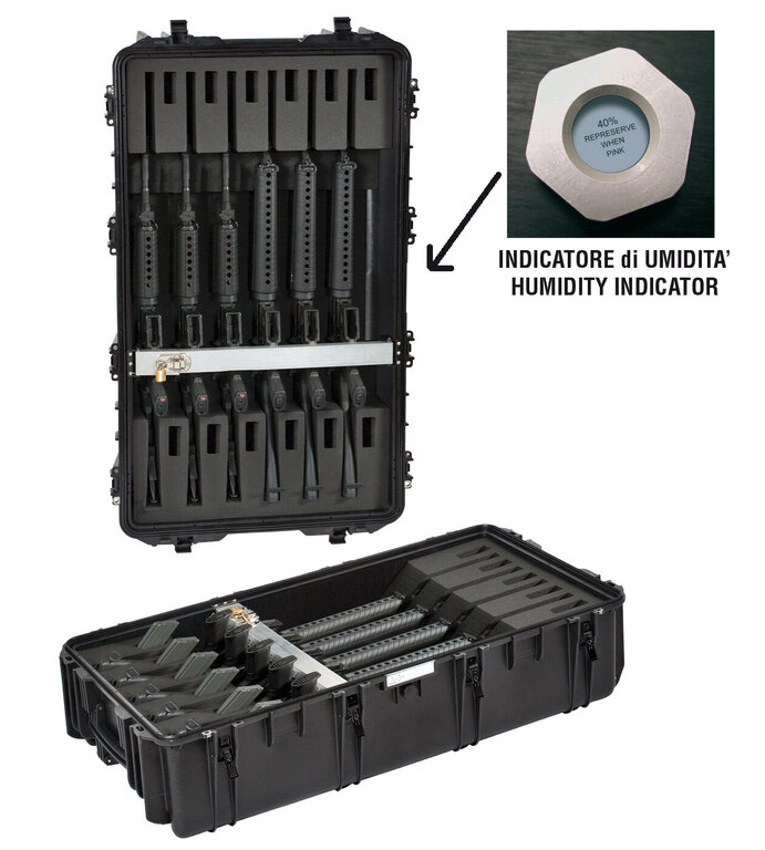 Wytrzymała wodoodporna walizka na 12 karabinów 10840 Explorer Cases® / z pianką
