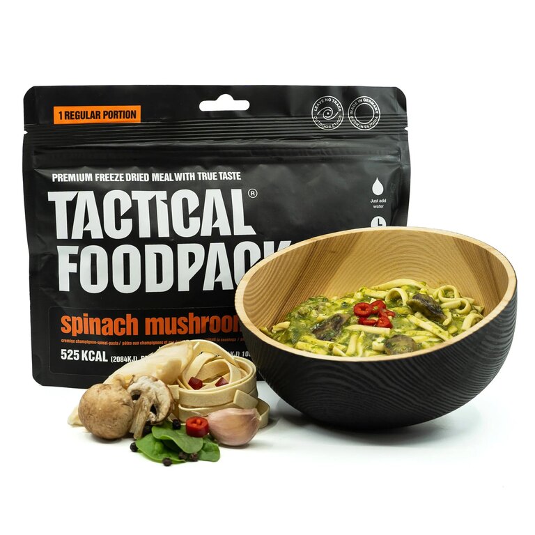Zdehydratowana żywność Makaron ze szpinakiem i grzybami Tactical Foodpack®