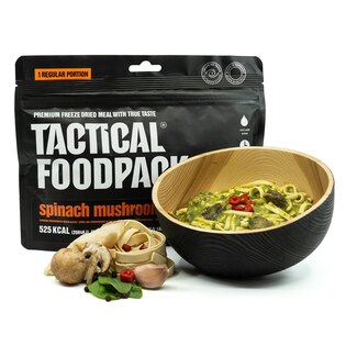Zdehydratowana żywność Makaron ze szpinakiem i grzybami Tactical Foodpack®