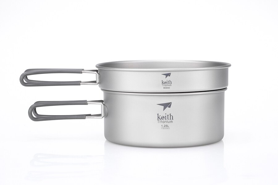 Zestaw do gotowania z tytanu Keith® 2 częściowy 1 250 ml, 800 ml