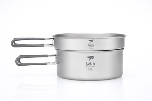 Zestaw do gotowania z tytanu Keith® 2 częściowy 1 250 ml, 800 ml