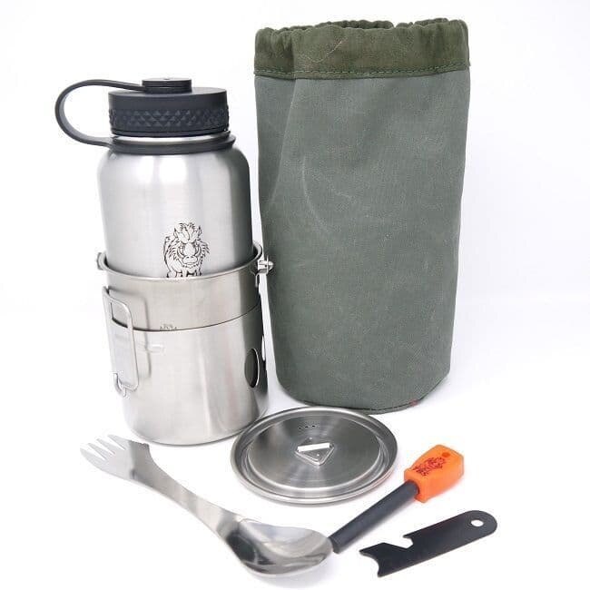 Zestaw nierdzewny Wilderness Bottle Cook TBS Outdoor®