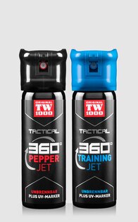 Zestaw sprayów Tactical Pepper Jet + Training Jet TW1000® / 45 ml