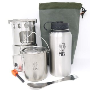 Zestaw ze stali nierdzewnej Wilderness Salamander Cook TBS Outdoor®